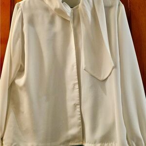Elegant White Women's Blouse